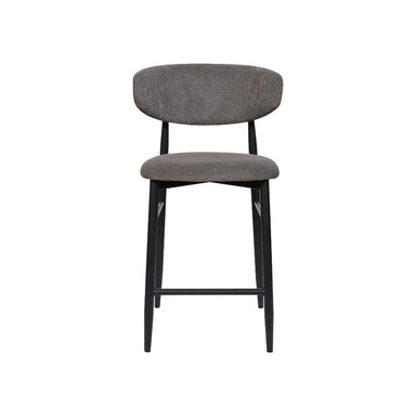 Ludo Fabric Bar Chair - Dark Grey/Black