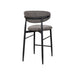 Ludo Fabric Bar Chair - Dark Grey/Black