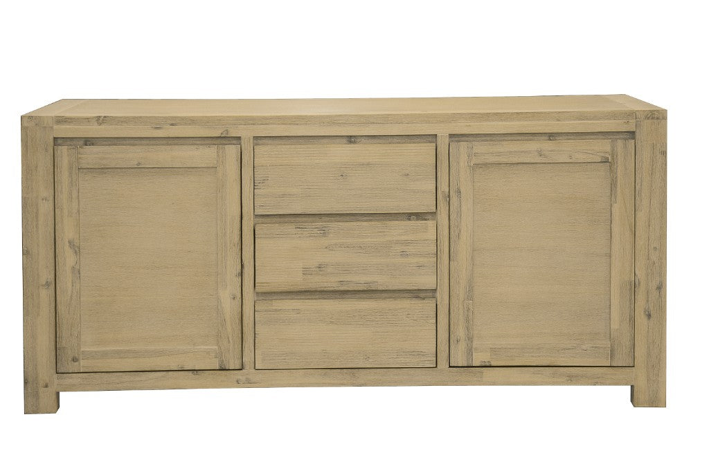 Kauri 3 Drawer 2 Door Buffet - Smoke