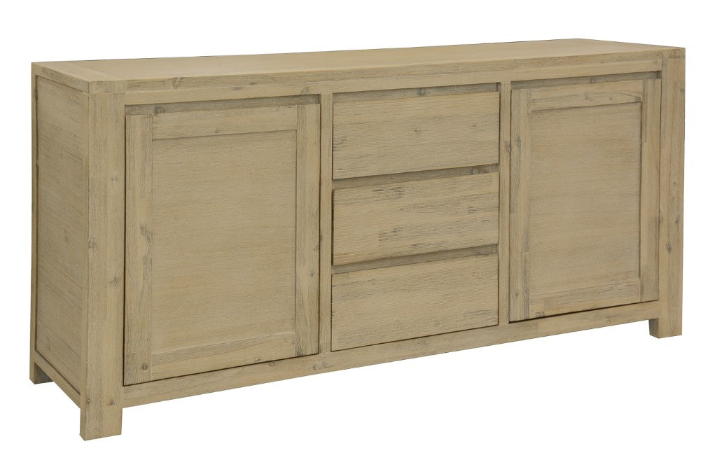 Kauri 3 Drawer 2 Door Buffet - Smoke