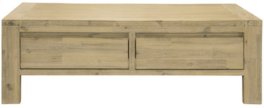 Kauri 2 Drawer Coffee Table - Smoke
