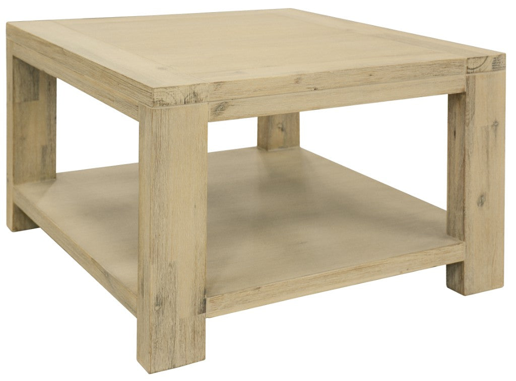 Kauri Lamp Table with Shelf - Smoke