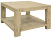 Kauri Lamp Table with Shelf - Smoke