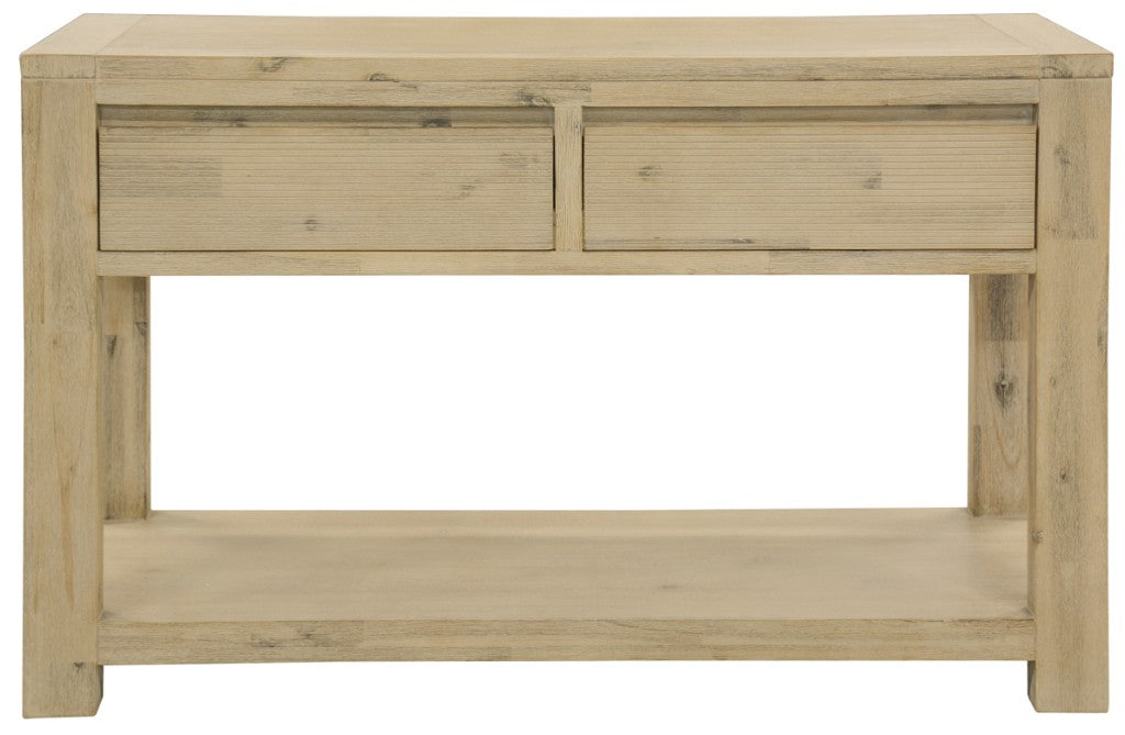 Kauri 2 Drawer Console Table - Smoke