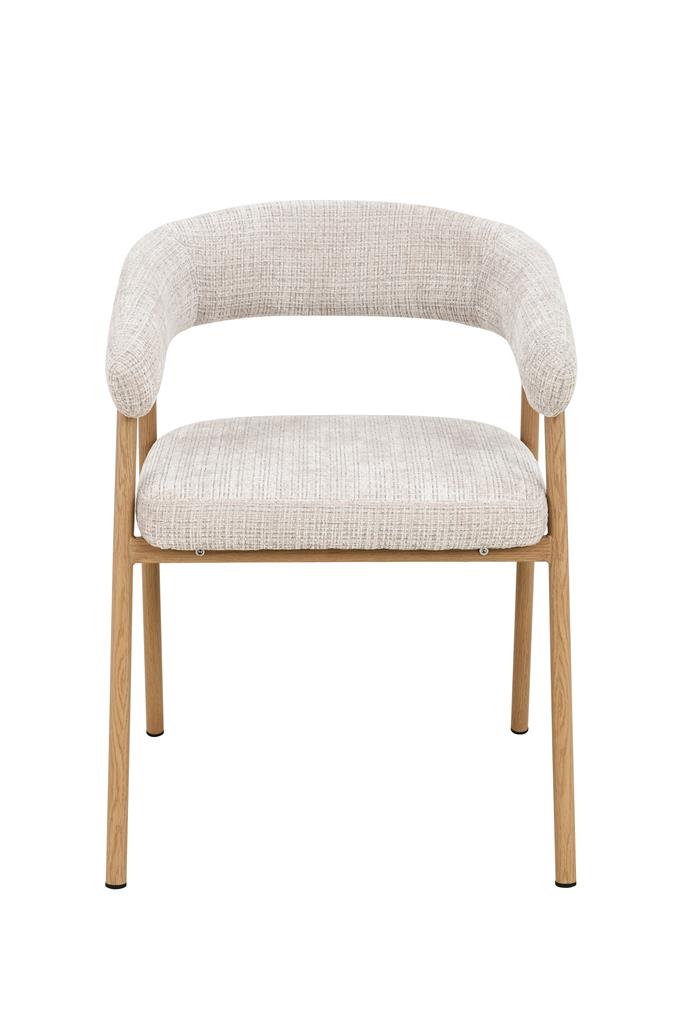 Mira Dining Chair - Beige/Oak