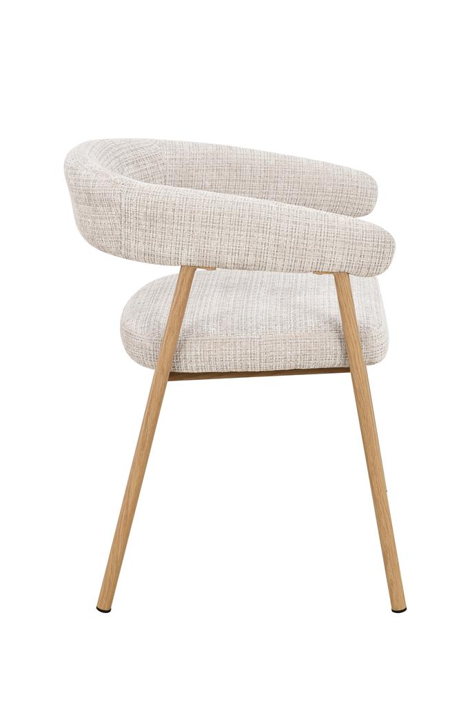 Mira Dining Chair - Beige/Oak