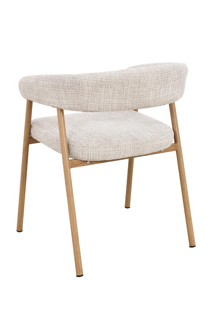 Mira Dining Chair - Beige/Oak