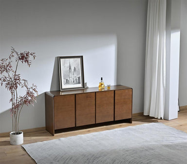 Walden 4 Door Buffet 180cm - Warm Walnut
