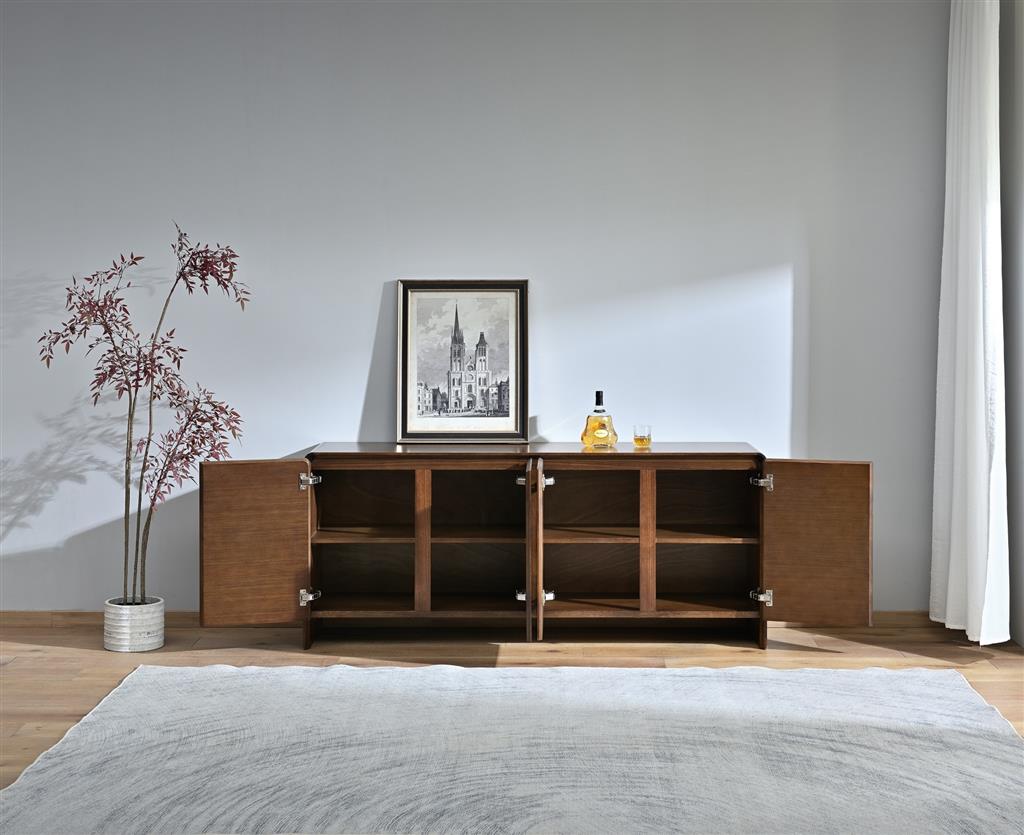 Walden 4 Door Buffet 180cm - Warm Walnut