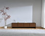 Walden 4 Door Entertainment Unit 180cm - Warm Walnut