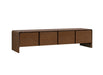 Walden 4 Door Entertainment Unit 180cm - Warm Walnut