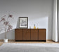Walden 4 Door Entertainment Unit 180cm - Warm Walnut