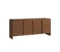 Walden 4 Door Entertainment Unit 180cm - Warm Walnut