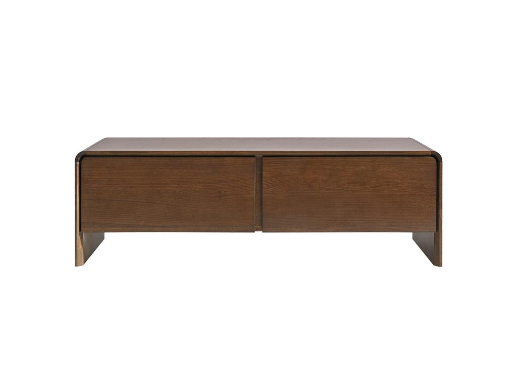 Walden 2 Drawer Coffee Table - Warm Walnut