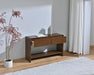 Walden 2 Drawer Console Table - Warm Walnut