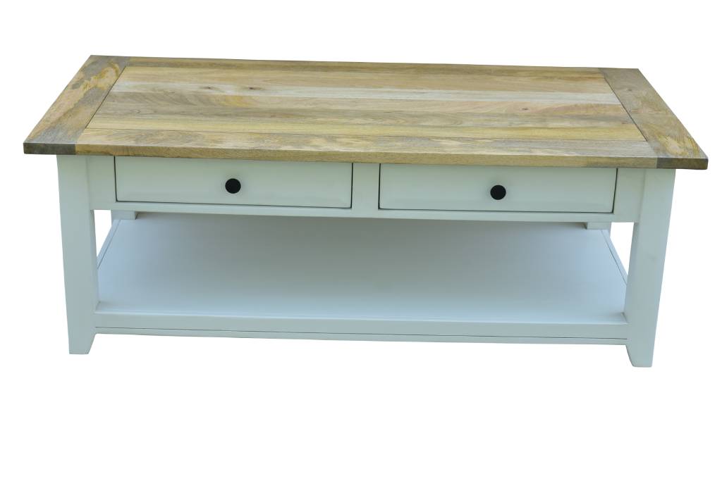 Coogee Coffee Table - Natural/White