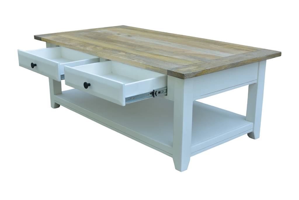 Coogee Coffee Table - Natural/White