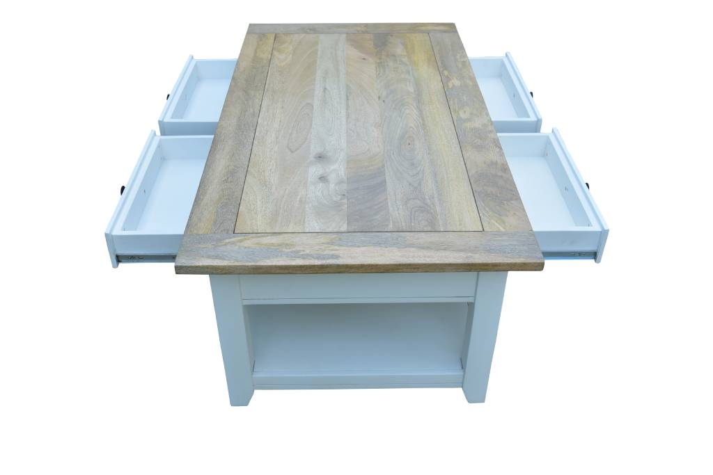 Coogee Coffee Table - Natural/White