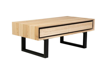 Dakota Messmate 2 Drawer Coffee Table - Natural