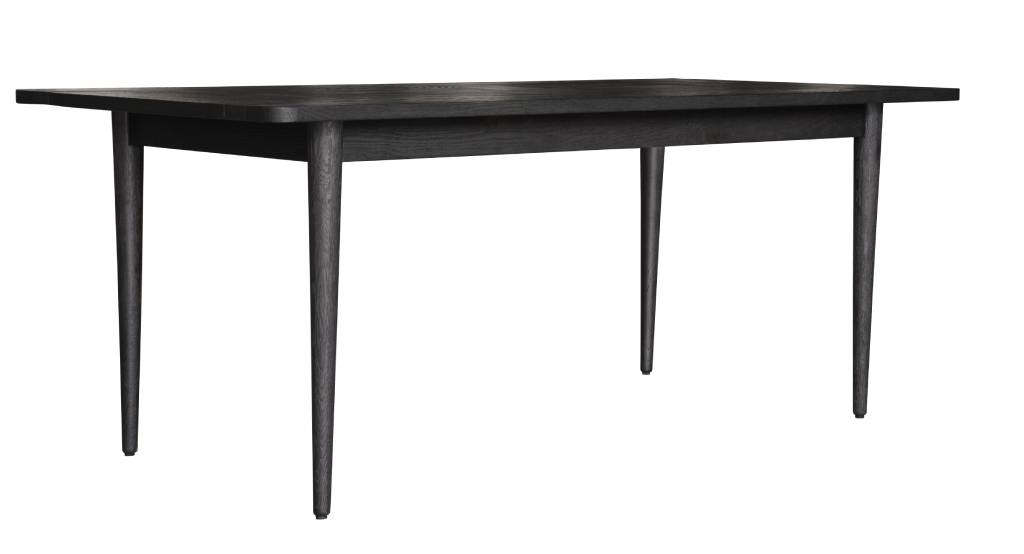 Obsidian Parquet Dining Table 180cm - Black