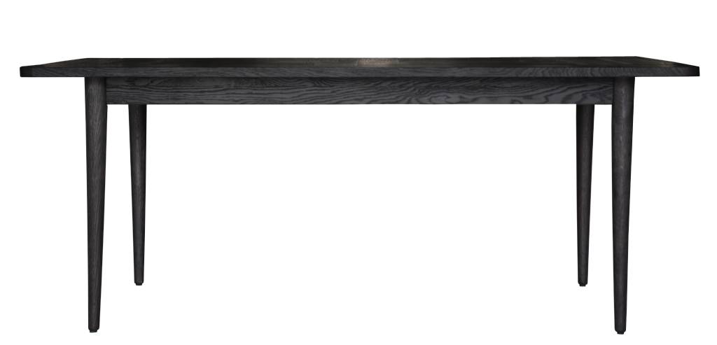 Obsidian Parquet Dining Table 180cm - Black