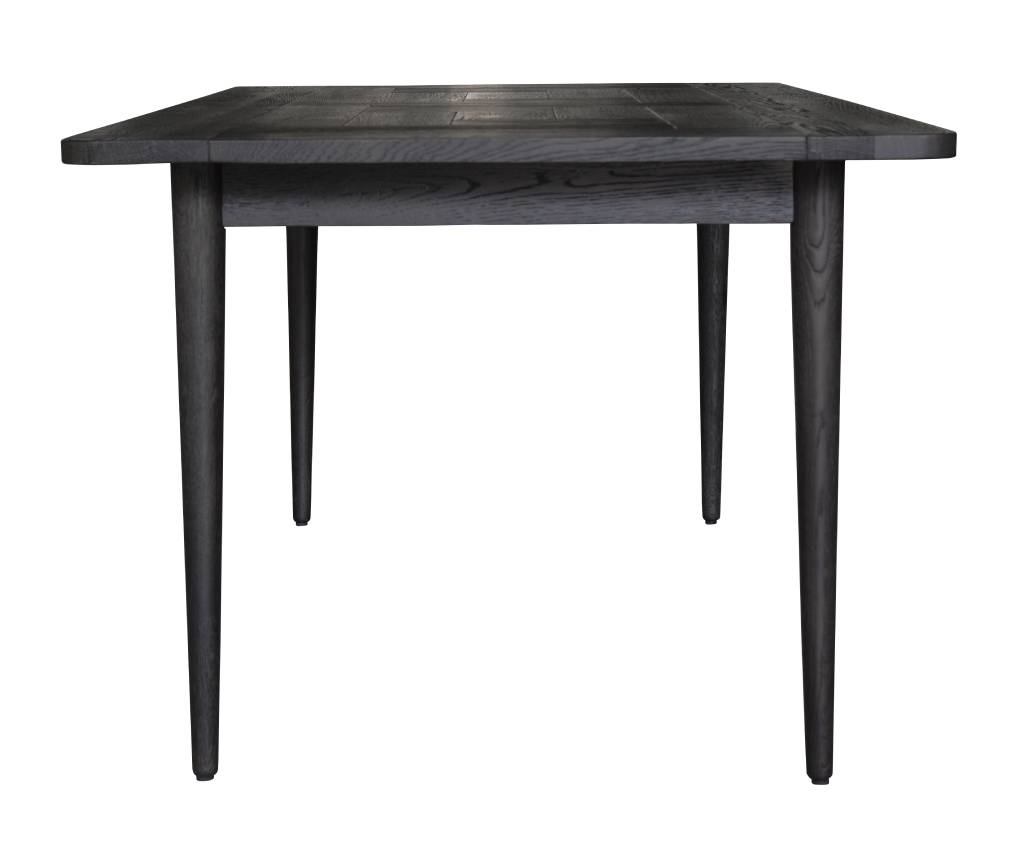 Obsidian Parquet Dining Table 180cm - Black