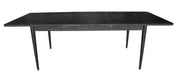 Obsidian Parquet Extension Dining Table - Black