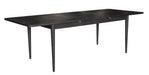 Obsidian Parquet Extension Dining Table - Black