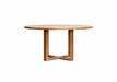 Perisher Round Parquet Dining Table 160cm - Natural