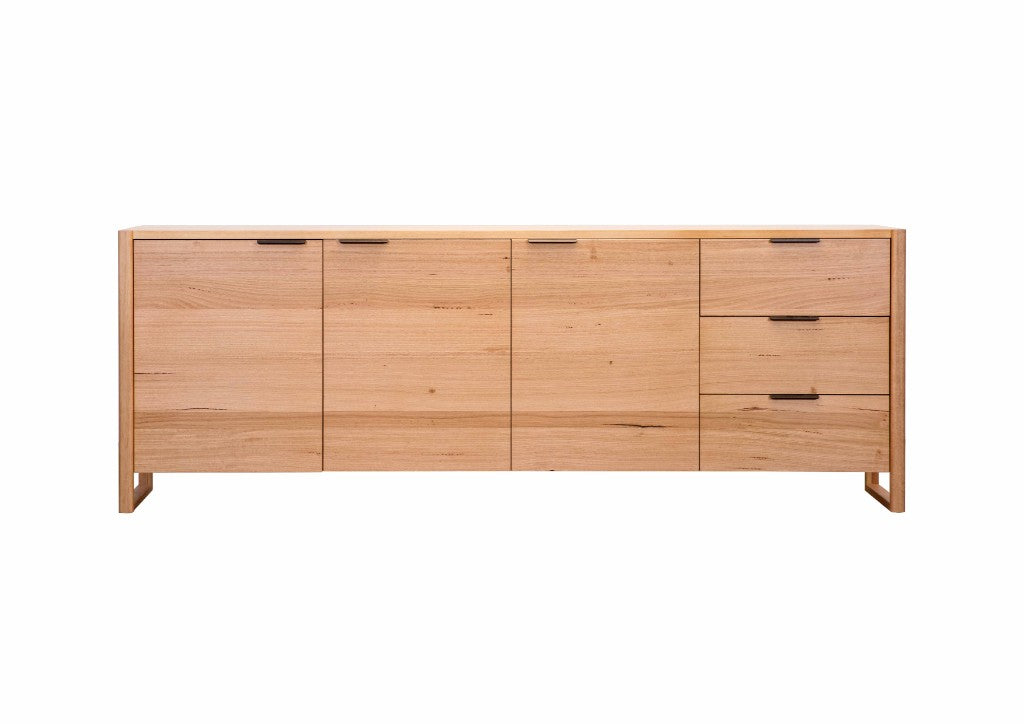 Perisher Messmate 3 Door 3 Drawer Buffet - Natural