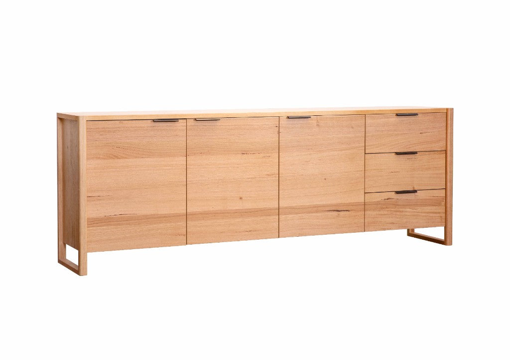 Perisher Messmate 3 Door 3 Drawer Buffet - Natural