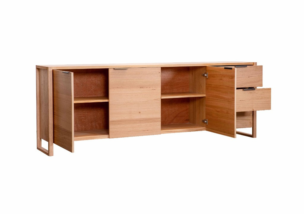 Perisher Messmate 3 Door 3 Drawer Buffet - Natural