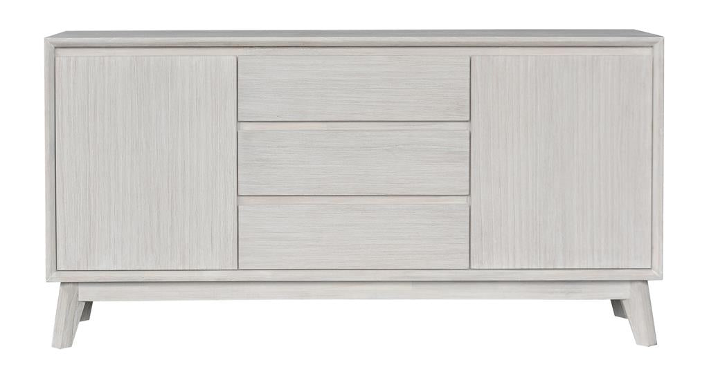 Paloma 3 Drawer 2 Door Buffet - Brushed White