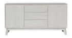 Paloma 3 Drawer 2 Door Buffet - Brushed White