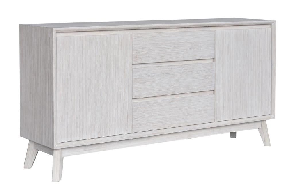 Paloma 3 Drawer 2 Door Buffet - Brushed White
