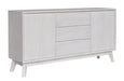 Paloma 3 Drawer 2 Door Buffet - Brushed White
