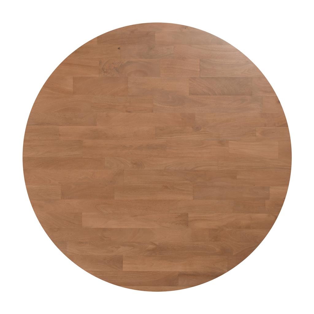 Santa Fe Round Mango Wood Dining Table 160cm - Natural