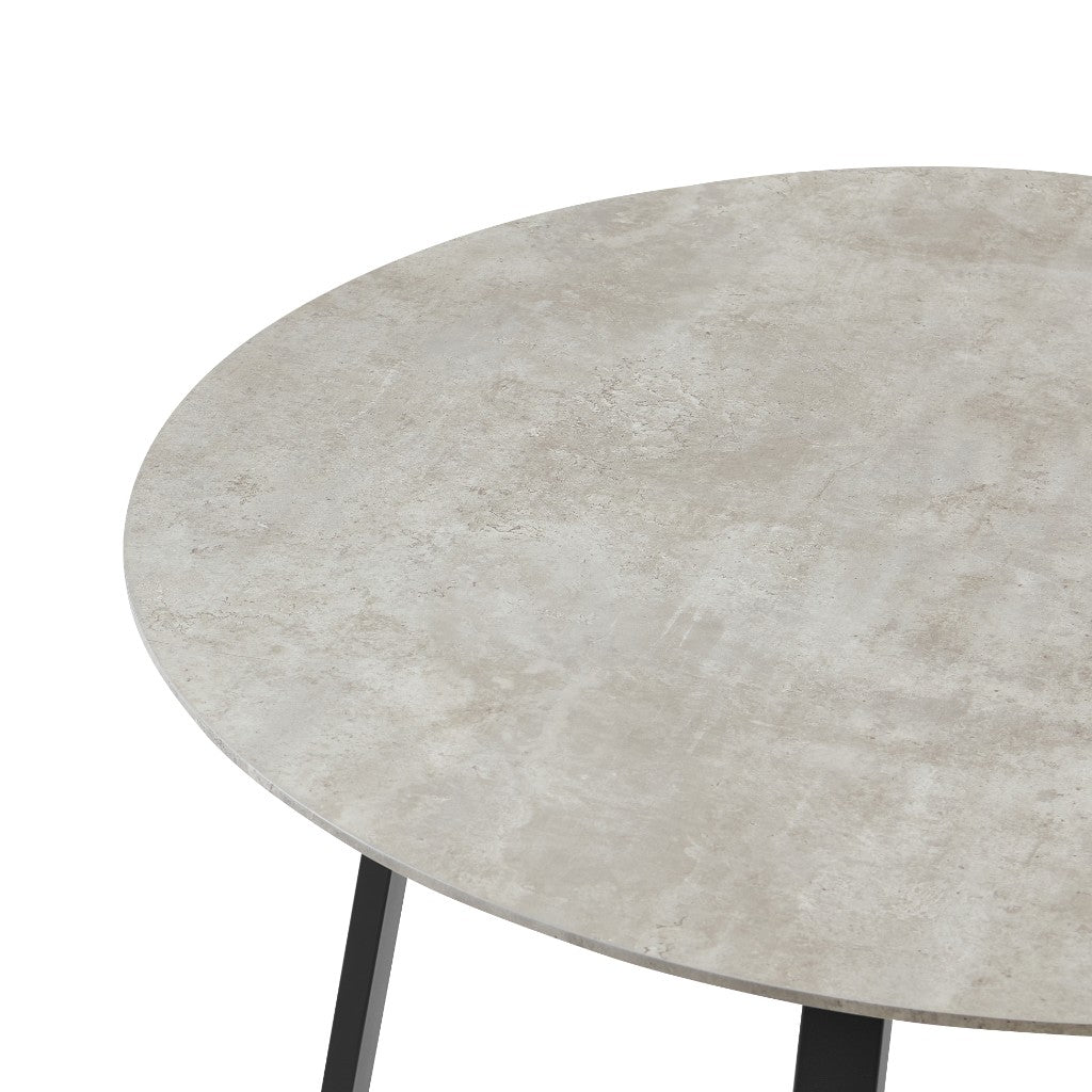 Stonehaven Round Dining Table 120cm - Grey Stone
