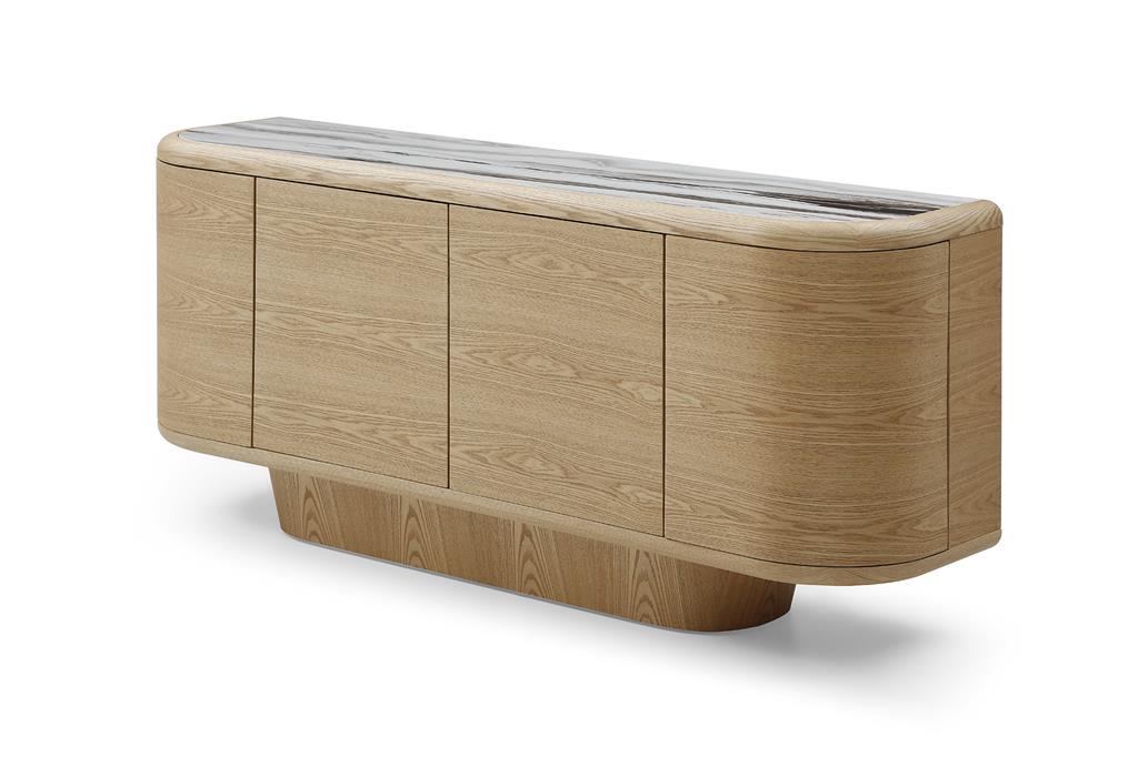 Rivoli 4 Door Buffet 180cm - Ash