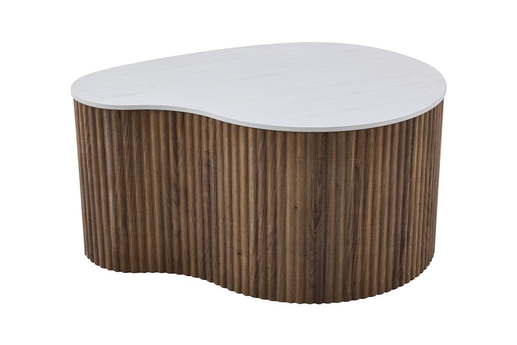 Mesa Travertine Look Nesting Coffee Tables Set of 2