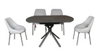 Pivot Swivel Extension Dining Table - Dark Grey
