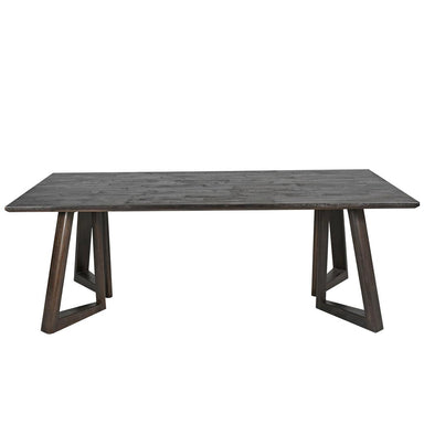 Taos Mango Wood Dining Table 220cm - Chocolate