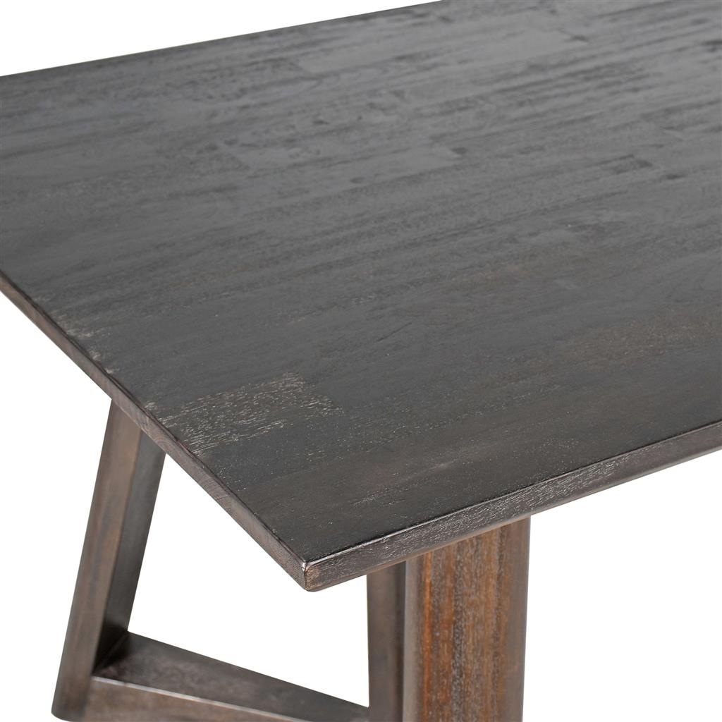 Taos Mango Wood Dining Table 220cm - Chocolate