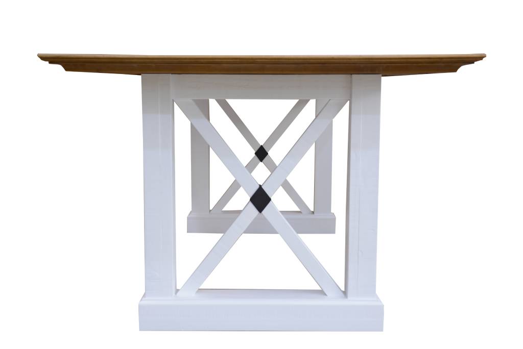 Brookhaven Dining Table 250cm - Chocolate/White