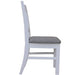 Brookhaven Fabric Dining Chair - Chocolate/White