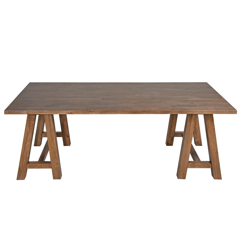 Durango Mango Wood Dining Table 220cm - French Grey