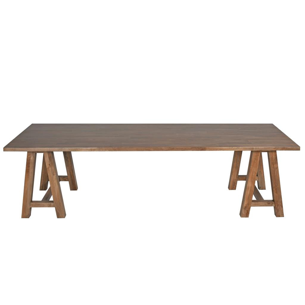 Durango Mango Wood Dining Table 280cm - French Grey