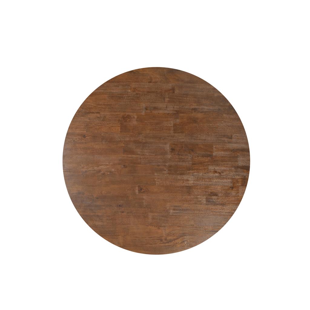 Sonora Round Mango Wood Dining Table 160cm - Brown