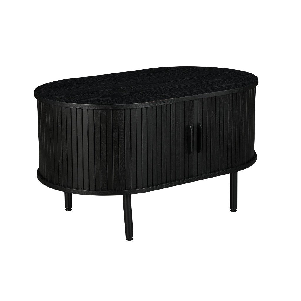 Zen 2 Sliding Door Coffee Table - Black