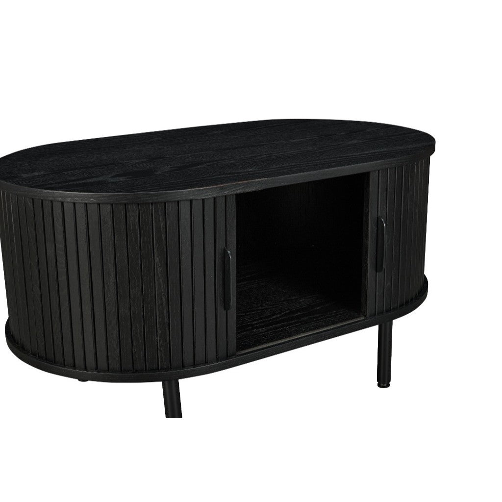Zen 2 Sliding Door Coffee Table - Black
